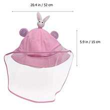 PRETYZOOM Cappellino per Bambini Visiera Trasparente Visiera Protettiva Visiera Protettiva Anti Sputo Anti Nebbia Visiera Cappello per Cucina per Bambini Forniture Esterne (Coniglio Rosa)