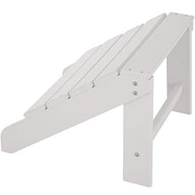TecTake 800816 Poggiapiedi con Effetto Legno, Resistente alle Intemperie, Mobile da Terrazza, Sgabello per Piedi, Panchetto Balcone Esterno, Nuovo (Bianco)
