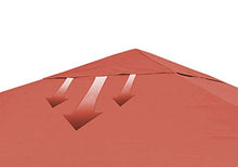 Quick-Star - Tetto di Ricambio per Gazebo, 3 x 4 m, Colore: Arancia rossa