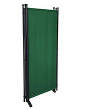 QUICK STAR Paravento da Giardino 220 x 165 cm 4 parti pieghevole Divisorio in Tessuto Balcone Protezione della Privacy Verde
