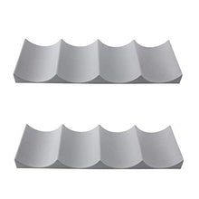 Portabottiglie per Vino in Stile Europeo, 2 Pezzi Portabottiglie in Plastica, Organizzatore di Portabottiglie per Cucina, Frigorifero, Ristorante, Bar, Vino, Bevande (Grigio)