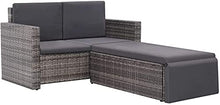 Mobili da giardino, Sedia per il tempo libero Set Giardino Set da giardino Mobili da giardino, Sedia Lounge Set 7 pezzi di Galvan Grey,Grey