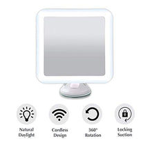 Auraglow Specchio da Bagno con Illuminazione Senza Fili a luce LED con Ingrandimento 10X per Bellezza e Rasatura con Ventosa per il Bloccaggio
