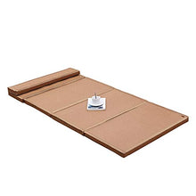 lovehouse Materasso Pieghevole Triplo con Rivestimento sfoderabile, in Rattan Naturale, Materasso per Ospiti, per Bambini e Bambine, A, 90x200cm(35x79inch)