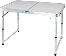 Tavolo da campeggio Powertools 120 cm Tavolo da campeggio pieghevole in alluminio Picnic Altezza regolabile portatile di 70 cm / 62 cm / 55cm Party BBQ INDOOR ESTERNO per campeggio Picnic Party BBQ Ta