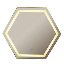 Mirror Esagonale Parete LED Definizione Specchio del Bagno Specchio, Interruttore Intelligente di Tocco, antiappannanti Specchio ZDDAB