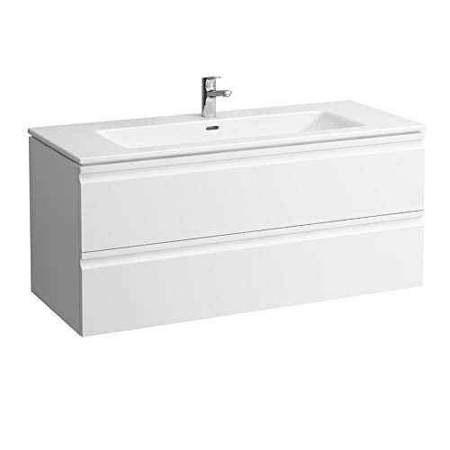 Laufen PRO S Set, lavabo, 1 Foro per Rubinetto, sfioratore, incl. mobiletto, 2 cassetti, 1200x500mm, colorazione: wenge - H8619674231041