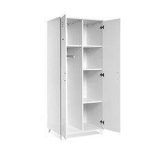 Inter Trade Corporation Factory 63 Armadio 2 Ante, Legno, Bianco, 80 x 60 x 193 cm