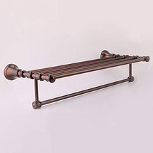 LCSD Deposito del Bagno Titolare del tovagliolo fissato al Muro 60cm / 23inches Ottone tovagliolo Vintage Industrial Bar Antico portasciugamani con Intagli attaccatura del Supporto di Accappatoio gan
