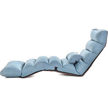 Pieghevole Imbottito Piano Sedia Camera da Letto di Copertura in Camera della Ragazza Poltrona Multi-Speed Adjustment Singolo Sdraio Staccabile Panno