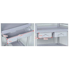 Carrello Medico di Bellezza A Doppio Strato, Veicoli per Strumenti Multifunzione, Carrelli per Ambulatori in Plastica per Addominali, Carico 120 kg