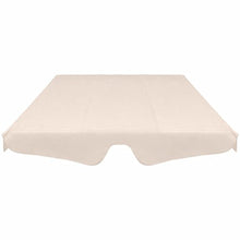 Festnight- Copertura Baldacchino di Ricambio per Dondolo da Giardino Beige 249x185 cm