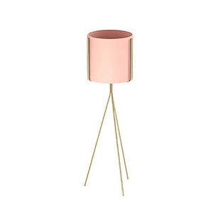ZHILIAN＆ Supporto for Fiori da Terra Creativo Staffa in Ferro Battuto in Metallo Europeo Soggiorno Balcone Portafiori Cornice Decorativa Multicolore Opzionale (Color : Pink, Size : 19x69.5cm)