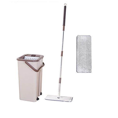SSAYY Spray Mop Kit di Utensili per La Pulizia del Mocio per La Polvere Mago Rotante A 360 Gradi per Pavimento in Marmo per Cucina Soggiorno