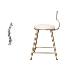 YS Sedia da Pranzo Semplice e Bella Sedia Elegante/Sgabello Set Di Sgabelli da Bar con Schienale, Poggiapiedi Cromato e Sgabelli Base per Bar per la Colazione, Bancone, Cucina e Sedia da Pranzo,60