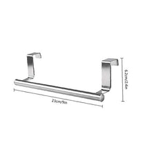 2 pack asciugamani Organizzatore Rack, sopra il tovagliolo porta rotaia in acciaio inox supporto del tovagliolo, per cucine e bagni con Anti-Slip Scratch-Protezione Stripe