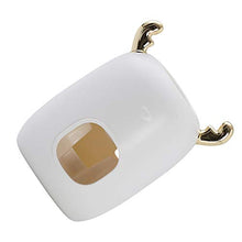 shunbang yuan Dentifricio Squeezer Parete dentifricio Plastic Hanging Tubo Squeezer per Bagno, Bianco