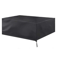 ZCED Copertura Mobili da Giardino Impermeabile Copertura Tavolo Giardino Esterno Anti-UV Oxford Copritavolo da Esterno,Black-180x120x72cm(71x47x28in)