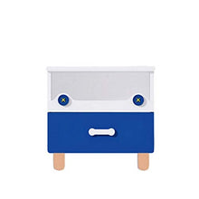 XXSHN Comodino Comodino per Camera da Letto, Comodino per cameretta 2 in 1 tavolino con cassetto e Comodino Aperto (Colore: Blu)