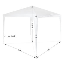 TecTake Gazebo Padiglione da giardino per eventi il campeggio festa della birra con parti lateralin 3 x 3 m - disponibile in diversi colori - (Verde)