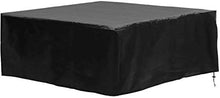 CLJ LWY Nero Impermeabile Protezione UV Set di mobili da Giardino per Esterni Copritavolo Rettangolare per Patio 242x162x100cm