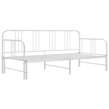 FAMIROSA Telaio Divano Letto Estraibile Bianco in Metallo 90x200 cm
