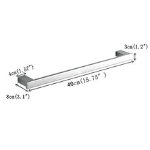 Acciaio Inox Porta Asciugamani per Bagno Cucina, Montaggio a Muro, 40cm, Beelee BA8003SC40