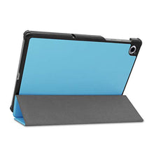 Artfeel Custodia per Lenovo Tab M10 Plus TB-X606F,Sottile Leggero Pelle Cover Pieghevole Supporto Regolabile Multi-Anglo Caso Slim Flip Folio Tablet Copertura,Cielo Blu
