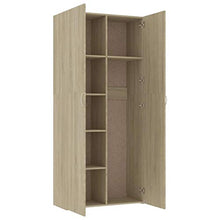 FAMIROSA Armadietto Rovere Sonoma 80x35,5x180 cm in Truciolato