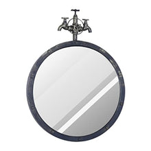 YRRA Autoportante Mobile Lavabo Bagno, Mobiletto Bagno Sottolavabo con Rubinetto e Scarico Stile Industriale,18,5"x 16,9" x 34,2",Mirror 60cm