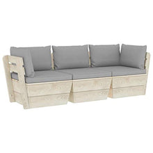 vidaXL Divano Angolare Modulare su Pallet in Legno di Abete Impregnato