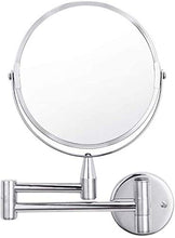 ZCCL Specchio per Il Trucco con Specchio per Il Trucco a Parete Specchio per Il Trucco da Bagno bifacciale 7"Ingrandimento 1X / 5X Specchio da Bagno Regolabile Tipo Rotondo Specchio cosmetico di