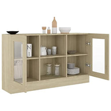 vidaXL Armadietto con Vetrina Rovere Sonoma 120x30,5x70 cm Truciolato