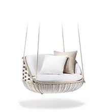 Swing Chair for Room Rattan Hanging Sedia da Giardino Cortile Altalena appesa Carrello Doppio Turno Garden Vaso Appeso Divano Coperta Balcone Villa Hammock Rattan Swing Chair Cushion