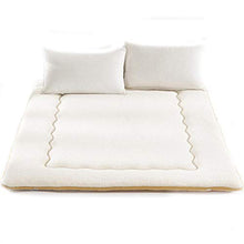 QXTT Materassi Letto Futon Materasso Futon Matrimoniale Pieghevole Giapponese Tradizionale Futon Tatami Ultra Morbido per Massaggi Esercizi di Yoga Campeggio Hotel,White-100 * 200cm