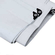 MTYLX Grande Tela Cerata Resistente, Teloni, Copertura per Giardinaio Antipioia a Trasmissione Luminosa in Pvc, Personalizzabile,Bianca,6,8 × 4,8 M