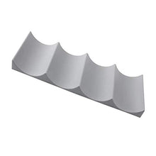 Portabottiglie in Plastica Stile Europeo, Antiscivolo in Stile Europeo Vino Portabottiglie, con 4 Scanalature, per Conservazione Della Cucina, Vetrine Bar, Conservazione Delle Bevande (Grigio Scuro)