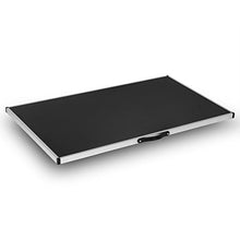 WOLTU CPT8121sz Tavolo da Campeggio Picnic Giardino Pieghevole Portatile Altezza Regolabile in MDF Nero 100x60x73/94cm