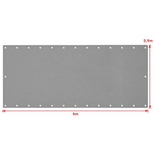 MCTECH frangivista PVC balcone giardino paravento 90X600cm- frangivento protezione da raggi Schermo - Grigio