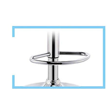 Yxsd Bar in Pelle Sgabello Sedia da Cucina Bianco con Schienale Girevole Gas Materiale di Sollevamento Idraulico Sgabelli Chrome Regolabile Lucido Base Salon Computer Sedie da Pranzo