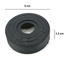 Cortassa - Set 4 Piedi per Rete a Doghe Gambe Letto Universali in Acciaio Resistente Con Gomma Anti Graffio e Anti Scivolo (31 cm)