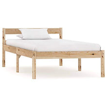 SKM Giroletto con 2 Cassetti in Legno Massello di Pino 100x200 cm (24.01kg)