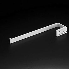 Leekayer Acciaio Inossidabile Portasciugamani da Parete Bianco Pittura 26 cm Anello Asciugamano Bagno d' Angolo Singola Barra di Montaggio a Parete