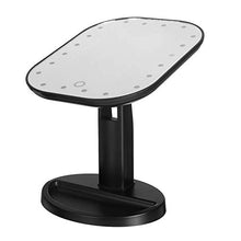 Specchio per Il Trucco Touch Screen da Tavolo con Luce per Specchio da Trucco da 20 LED Alimentato A Batteria Specchio Ad Angolo Regolabile di 180 ° Specchio per Il Trucco da Viaggio Portatile