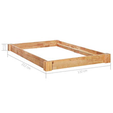 BIGTO - Struttura per letto in legno di rovere massiccio, per camera da letto, 120 x 200 cm