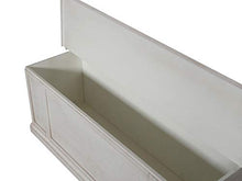 Homemania 1008_PF Cassapanca Alma, Bianco in Legno, 120 x 35 x 45 cm