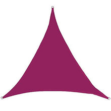 Tende da Sole, Triangolare Parasole Esterno Vele Parasole, Vela Ombreggiante, Protezione Raggi UV Vela Tenda, Impermeabile Vele Ombreggianti (3×4×5m,Rosa)