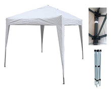 MCC® Gazebo Impermeabile 2x2M Gazebo Pieghevole, Tendone a Baldacchino per Giardino [NS] (Bianco)