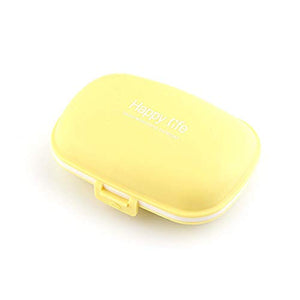 BGSFF Portapillole da Viaggio Portapillole da Viaggio Portatile da Esterno 8 Slot Sigillo Portapillole Contenitore per medicinali Piccolo Organizer Contenitore per Pillole Scatola per Fa