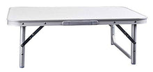 Vetrineinrete® Tavolo per Picnic 90x60x70 cm in Alluminio per Giardino Campeggio Camper con Piedi Removibili Manico per Il Trasporto P19